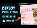 How to Deploy MERN Stack Project on Vercel Host Full Stack Frontend and Backend Free