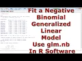 Fit a Negative Binomial Generalized Linear Model Use glm nb With In R Software