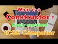 What is a Constructor in Java ICSE Class 10 Computer
