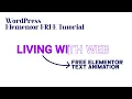FREE Elementor Text Stroke Slide Animation WordPress Elementor FREE Tutorial