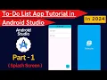 To-Do List App Tutorial Android Studio Part 1 Android Studio Project To-Do List