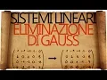 Sistemi Lineari Metodo di Eliminazione di Gauss