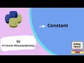 Constant Constant in python programming language How to use constant in python Lecture-6