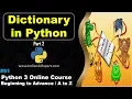 Python Dictionary dict Part 2 Python 3 Online Course A to Z in Hindi