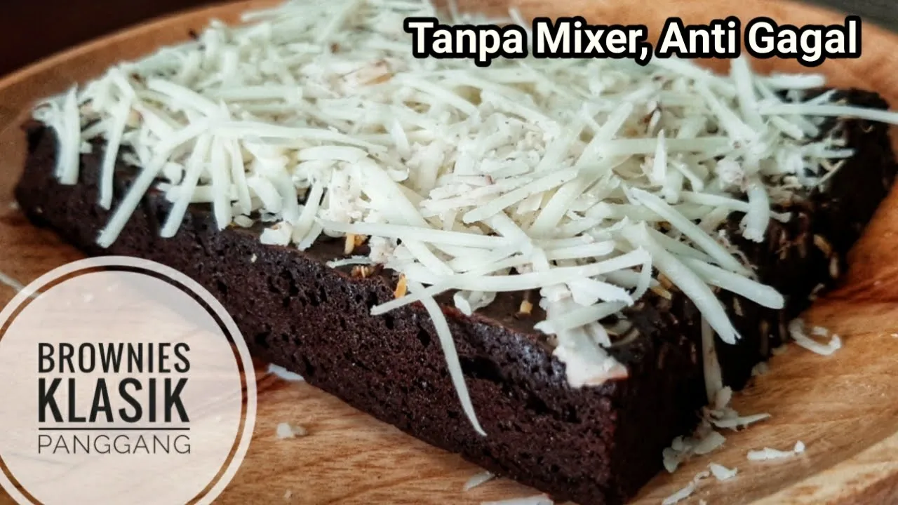 RESEP BROWNIES PANGGANG TANPA MIXER LEMBUT DAN SEDERHANA GAMPANG BANGET BIKINNYA # 100. 