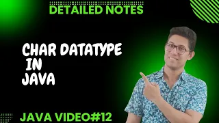 Java Tutorial char datatype in Java Complete Java course for Beginners