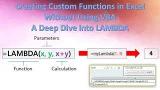 Creating Custom Functions in Excel without using VBA A Deep Dive into LAMBDA