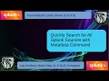 Splunk Tutorial Quickly Search All Sources