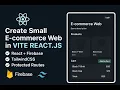 Small E-Commerce Web App with React Firebase Authentication Add to Cart Routes Dark Theme UI
