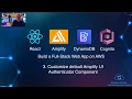 3 AWS Amplify Customize Amplify Authenticator UI