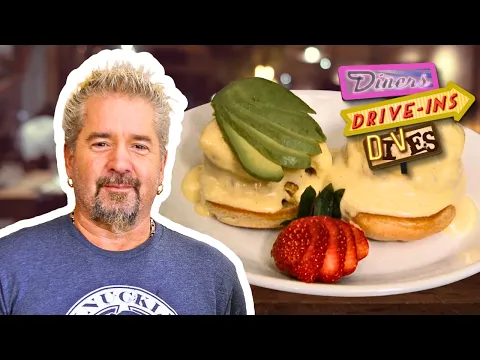 Guy Devours a Crab Cake Benedict in Truckee 🦀🥚 Diners, Drive-Ins and Dives | Food Network