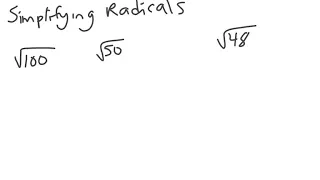 Simplify Square Roots Factor Tree
