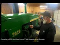 Checking the charging system on my 3020 John Deere and converting the 12v Generator to an Alternator