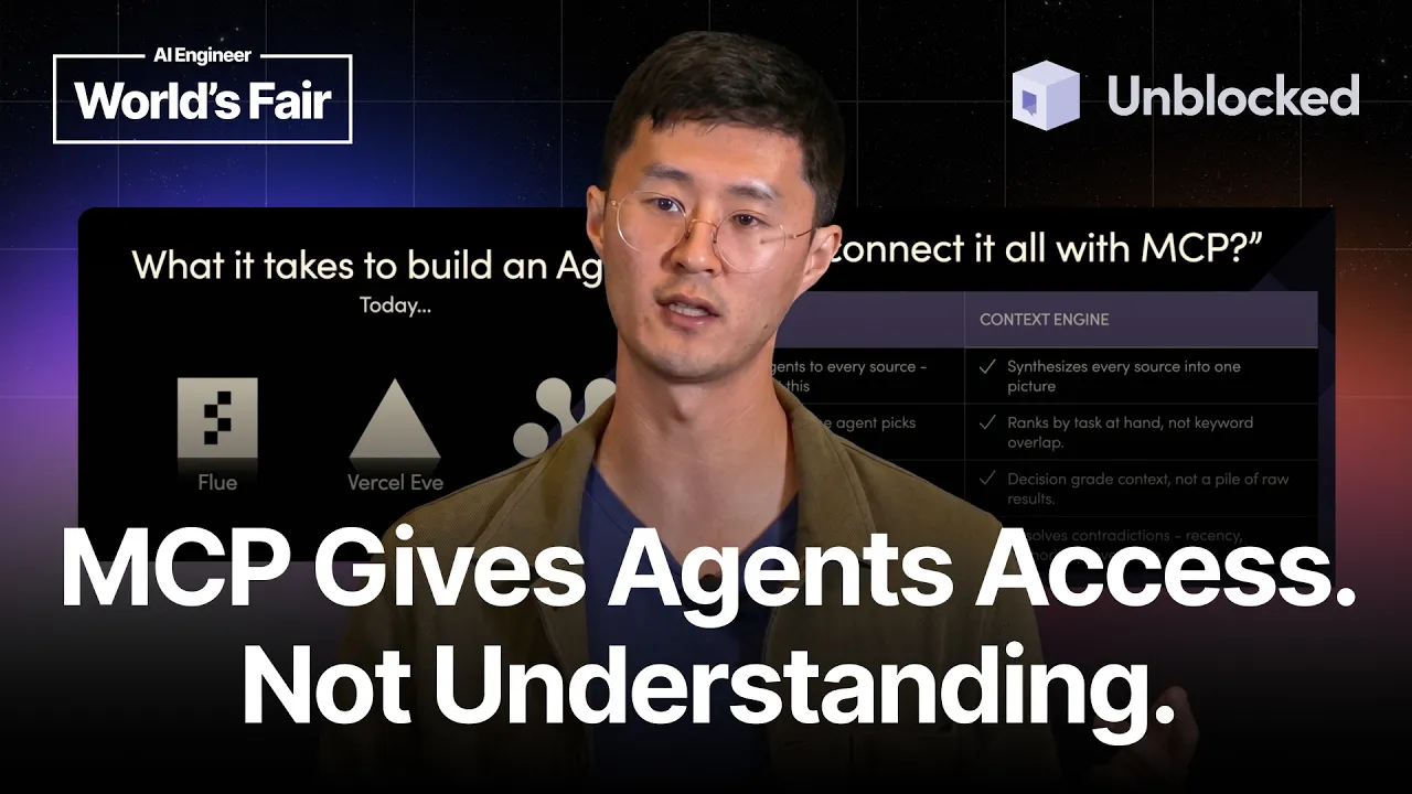 Building Agents Is Trivial Now, Context Is the Next Frontier — Jeff Ng, Unblocked: video thumbnail