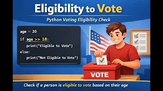 Python Program to Check Voting Eligibility Age 18