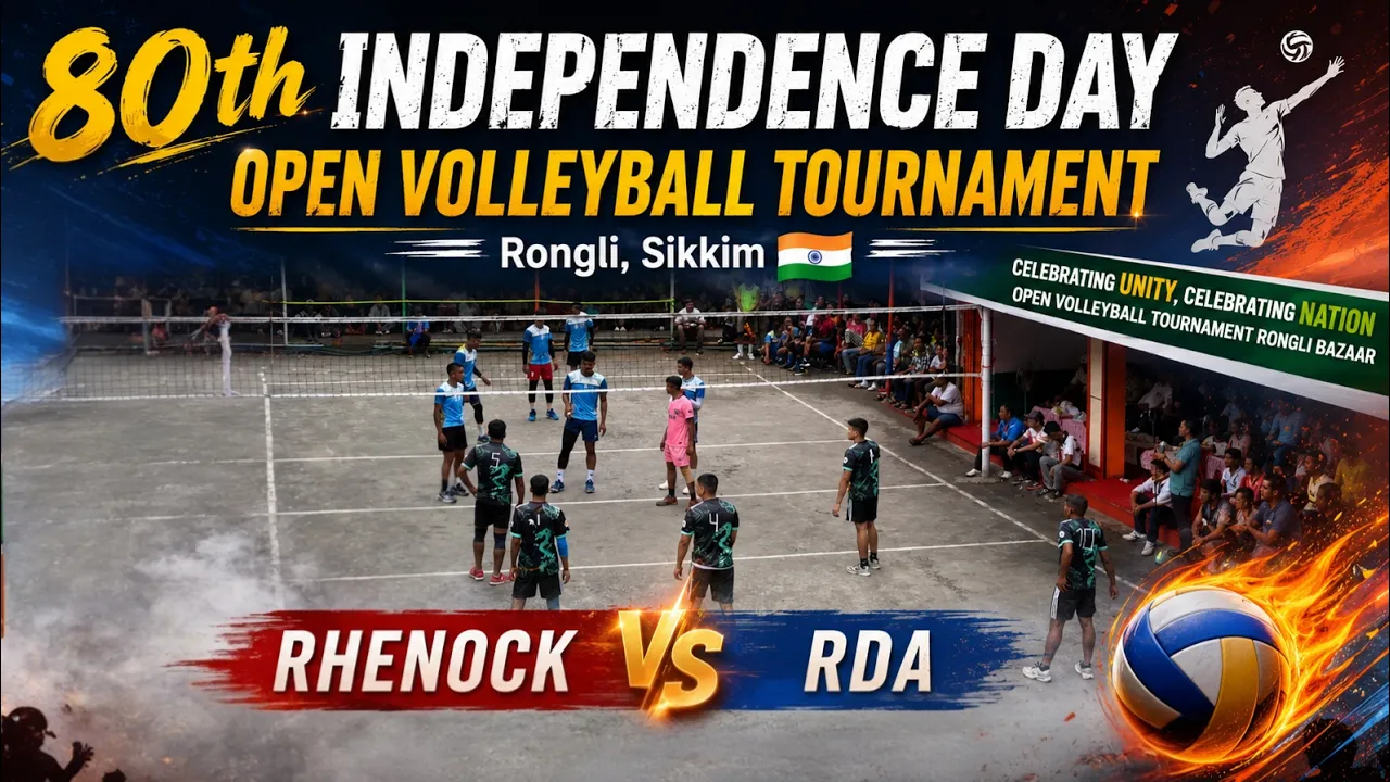 🔴Live 🏐 80th INDEPENDENCE DAY OPEN VOLLEYBALL TOURNAMENT 🏐 Rongli, Sikkim 🇳🇪 Savapokhari Volleyball