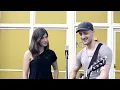 Pretty Russian girl sings "Kahit Maputi Na Ang Buhok Ko" w/David DiMuzio