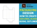 Packaging Design In Adobe Illustrator How To Create Dielines Bleed Guide Cut Lines