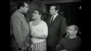 شنبو يقابل العصابة للمرة الأولى مشهد من فيلم شنبو فى المصيدة ۱۹٦۸ 