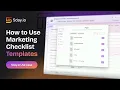 How to Use Marketing Checklist Templates