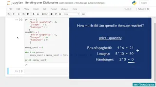 Learn Data Analyst 034 Iteration Iterating over Dictionaries