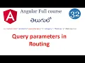 Query parameters in Angular How to access query parameters Routing in Angular Angular tutorials