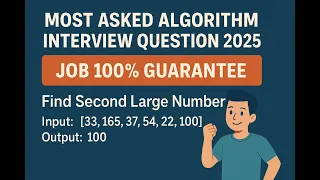 Find the Second Largest Number in an Array JavaScript Coding Interview Question 2025