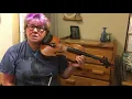 VIOLIN b flat melodic minor 3 octave scale