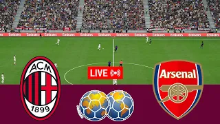 LIVE AC Milan Vs Arsenal Pre Season Friendly 2025 Full Match Video Game Simulation  LIVE AC Milan Vs Arsenal Pre Season Friendly 2025 Full Match Video Game Simulation