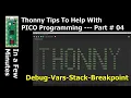 Thonny Tips - Using break points