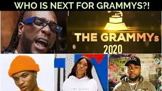 wizkid davido or tiwa savage who is next to join burna boy on the grammy awards list