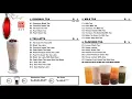 tp tea Ontario menu