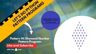 How To Create Diamond Number Pattern Program Python Program