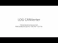 CANbus Decoding Convert Raw Log files with a supporting DBC File into CSV files