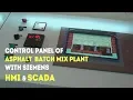 Control Panel Of Batch Mix Plant with SIEMENS HMI SCADA
