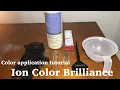 Color Application tutorial Ion Color Brilliance for beginners
