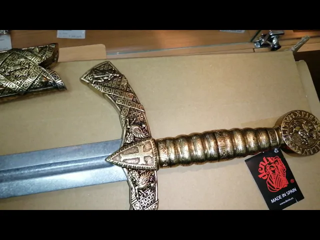 Видео-обзор Меч сувенирный Тамплиеров, в ножнах, 12 в.