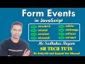Form Events in JavaScript Events JavaScript CLASS-47 Telugu Web Technology