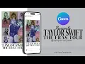 How to make Taylor Swift Eras Tour Concert Poster Customizable Template Canva Tutorial 03