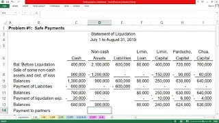 Partnership Liquidation - Installment Method