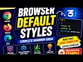 Browser Default Styles in CSS Explained CSS Reset Practical Example CSS Course Lesson 9