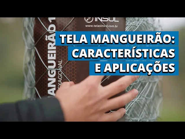 Vídeo do produto - Tela Mangueirão Leve fio 18 - 1,24mm - Malha (7,6cm) - Rolo 50m