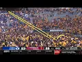 Arizona State fans storm the field before the game is over and take goalposts down vs BYU