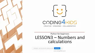 Lesson 3 - Python for Beginners