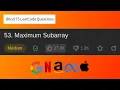 Array Maximum Subarray JAVA LeetCode 53 Blind 75 LeetCode Questions