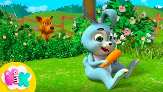 Hop, hop, hop, Lapinou saute ! 🐰 Chanson pour Enfants | HeyKids en Français