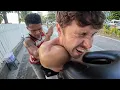 He went in DEEP Insane massage on Philippines Beach