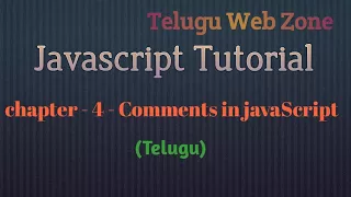 Javascript tutorial course - 4