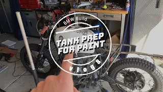 Vlog8 Scrambler/Brat BMW R80/7 Build | Tank Prep