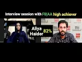F8 AA High Achiever Interview Session Haris Hanif